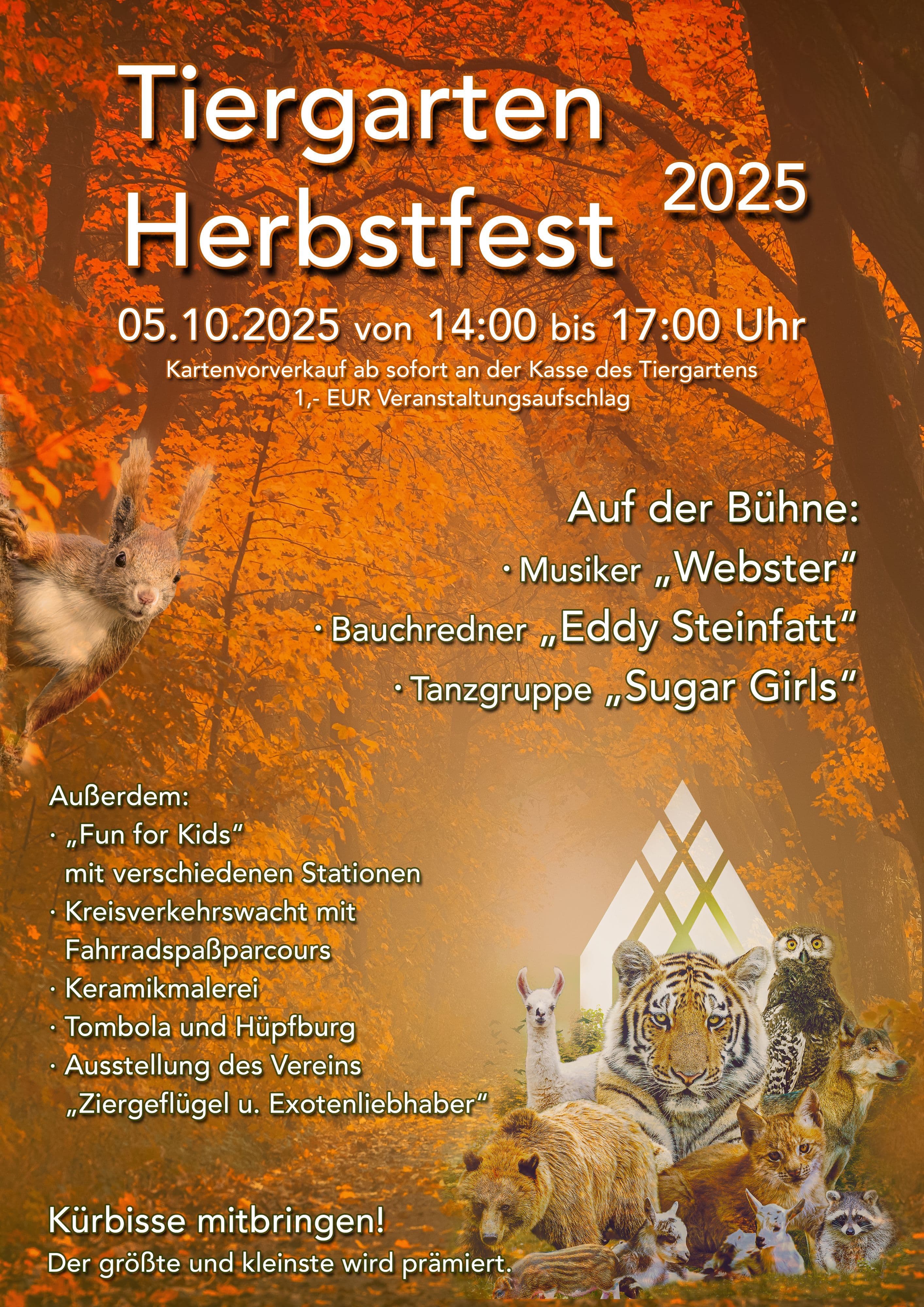 Herbstfest im Tiergarten Stendal: Spaß für die ganze Familie