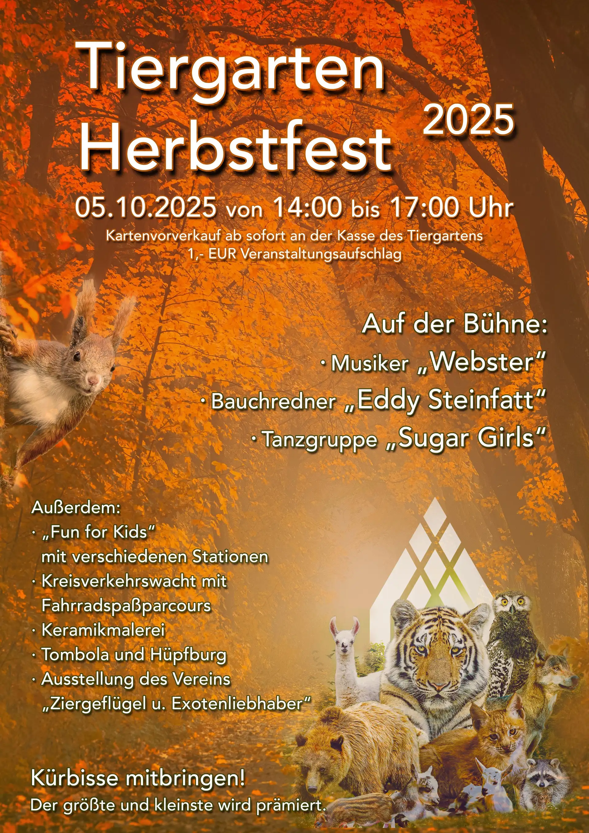 Herbstfest im Tiergarten Stendal: Spaß für die ganze Familie