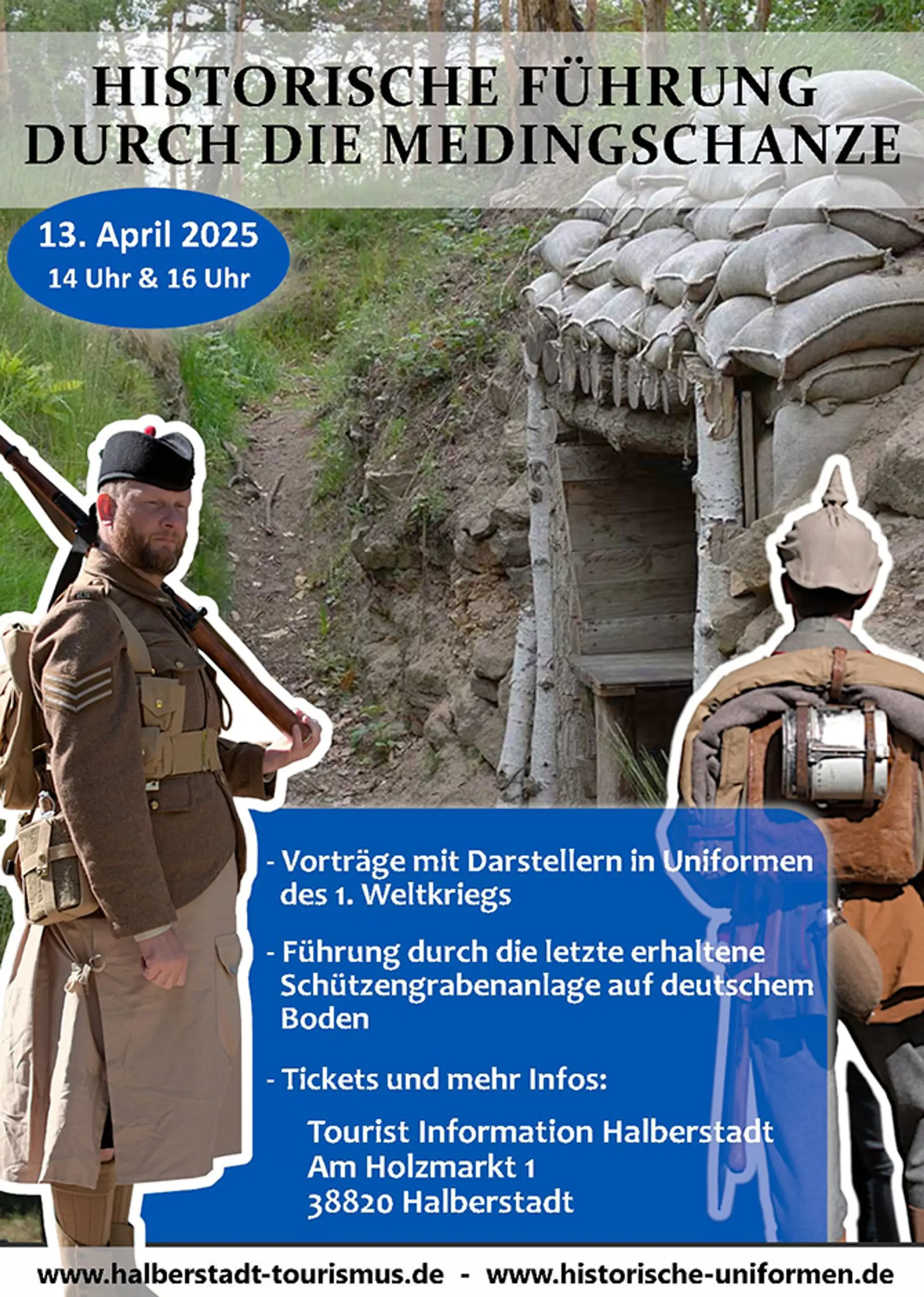 Historische Führung an der Medingschanze